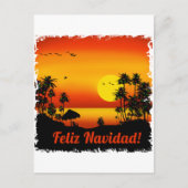 feliz Navidad Feiertagspostkarte (Vorderseite)