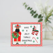 Feliz Navidad Feiertagspostkarte (Stehend Vorderseite)