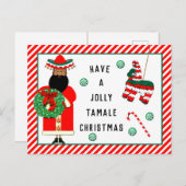 Feliz Navidad Feiertagspostkarte (Vorne/Hinten)