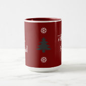 Feliz Navidad Feliz Ano Nuevo Rote Tasse (Zentrum)