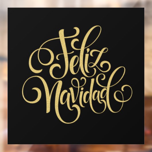 Feliz Navidad Fensteraufkleber (Blatt 2)