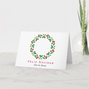 Feliz Navidad - Ferienkarte für Nicht-Fotos Feiertagskarte