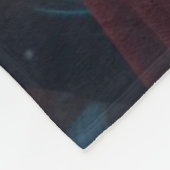 Feliz Navidad Festive Guitar Player Küstenstadt Fleecedecke (Ecke)