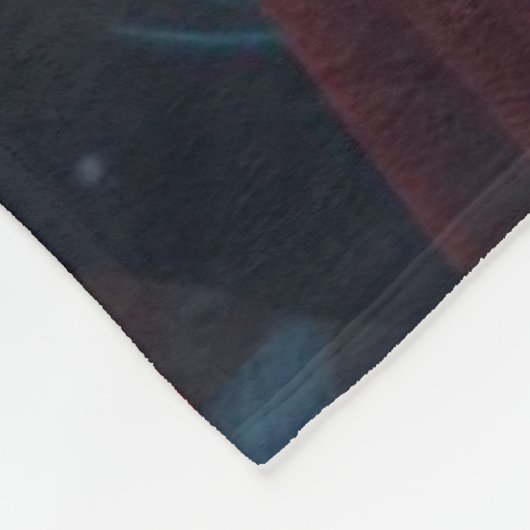 Feliz Navidad Festive Guitar Player Küstenstadt Fleecedecke (Ecke)