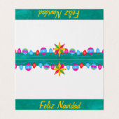 Feliz Navidad Fiesta on Pink & Green Sarape (Außenseite Aufgefaltet)