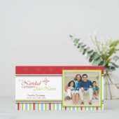 Feliz Navidad (Flor) Feiertagskarte (Stehend Vorderseite)