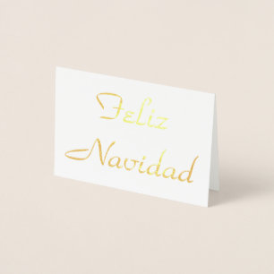 Feliz Navidad Folienkarte