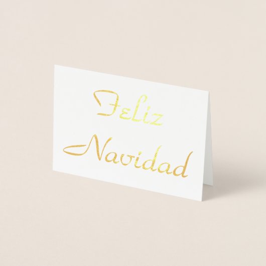 Feliz Navidad Folienkarte (Vorderseite)