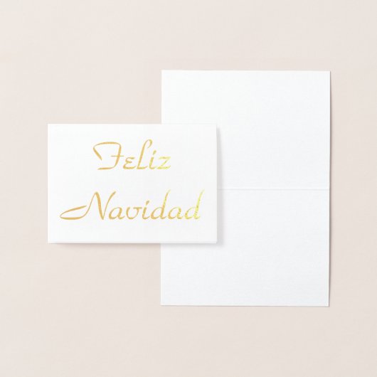 Feliz Navidad Folienkarte (Anzeige)