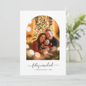 Feliz Navidad, Foto des Weihnachtsbogens Feiertagskarte (Stehend Vorderseite)