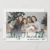 Feliz Navidad Foto Holiday Card Feiertagskarte (Vorderseite)