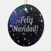 ¡ Feliz Navidad! Frohe Weihnachten im spanischen Keramikornament (Links)