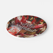 ¡Feliz Navidad! Frohe Weihnachten im spanischen WF Pappteller (Schrägansicht)