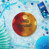 ¡ Feliz Navidad! Frohe Weihnachten in spanischem Pappteller (Party)