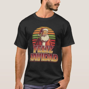 Feliz navidad frohe Weihnachten ist spanischer San T-Shirt