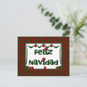 Feliz Navidad - frohe Weihnachten - Postkarte (Stehend Vorderseite)