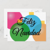 Feliz Navidad - frohe Weihnachten - Postkarte (Vorne/Hinten)