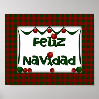 Feliz Navidad - Frohe Weihnachten - Wall Art Poster