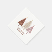 Feliz Navidad Frohe Weihnachts-Feiertage Serviette (Ecke)