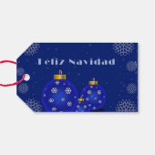 Feliz Navidad Geschenkanhänger (Rückseite Horizontal)
