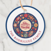 Feliz Navidad Geschenkanhänger (Rückseite)