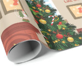 Feliz navidad geschenkpapier (Rolleneckpunkt)