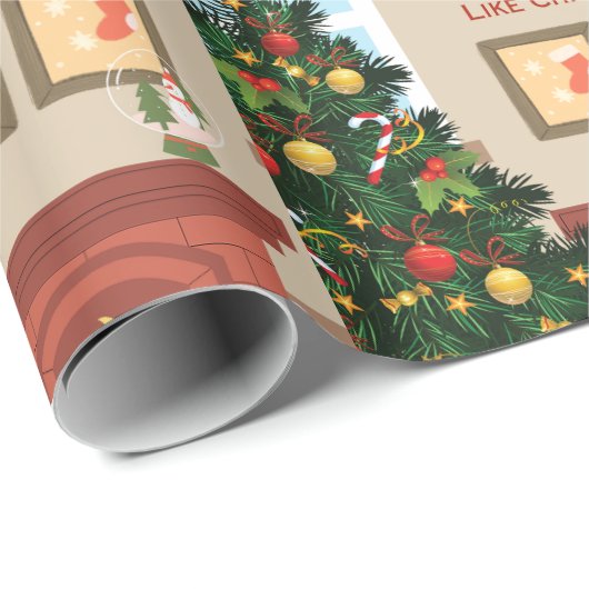 Feliz navidad geschenkpapier (Rolleneckpunkt)
