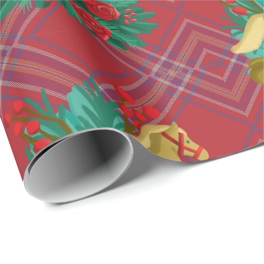 Feliz navidad geschenkpapier (Rolleneckpunkt)