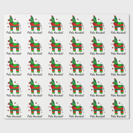 Feliz Navidad! Geschenkpapier (Flach)