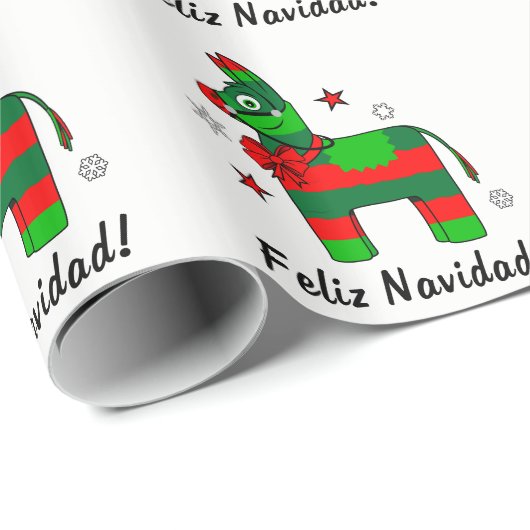Feliz Navidad! Geschenkpapier (Rolleneckpunkt)