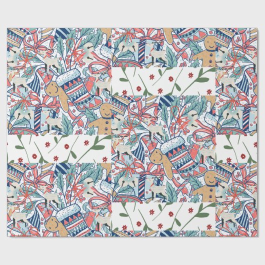 Feliz navidad geschenkpapier (Flach)