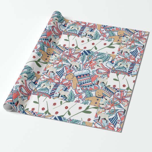 Feliz navidad geschenkpapier (Ungerollt)