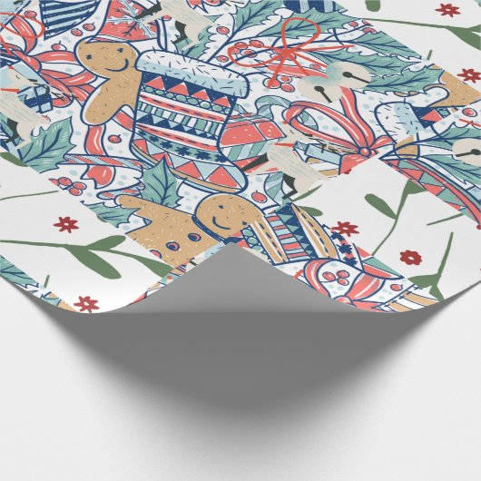 Feliz navidad geschenkpapier (Ecke)