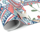 Feliz navidad geschenkpapier (Rolleneckpunkt)