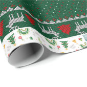 Feliz navidad geschenkpapier (Rolleneckpunkt)