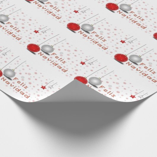 Feliz Navidad Geschenkpapier (Ecke)