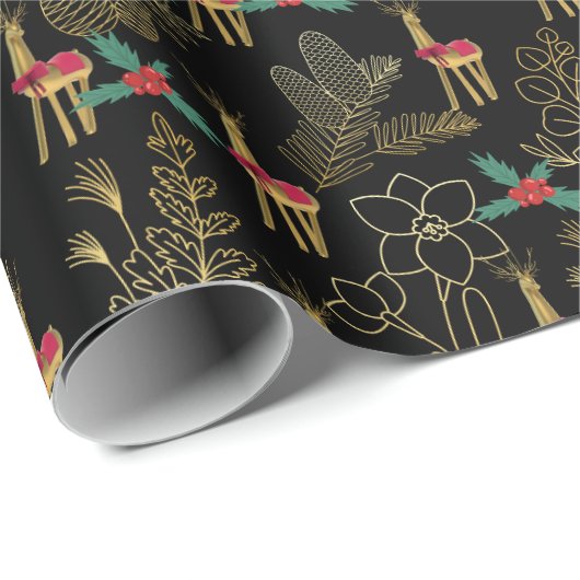 Feliz navidad geschenkpapier (Rolleneckpunkt)