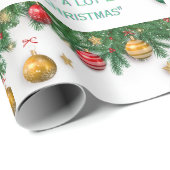 Feliz navidad geschenkpapier (Rolleneckpunkt)