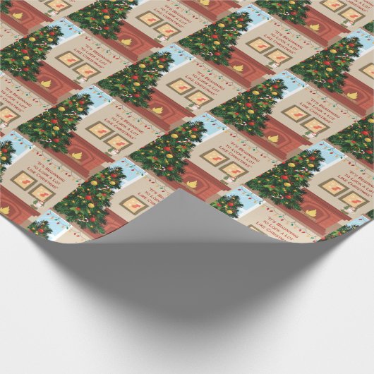 Feliz navidad geschenkpapier (Ecke)