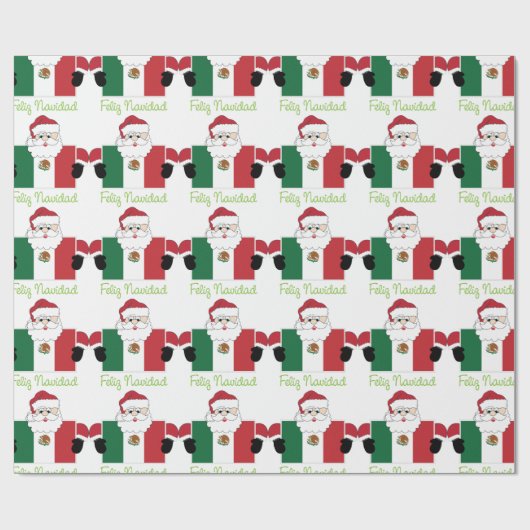 Feliz Navidad Geschenkpapier (Flach)