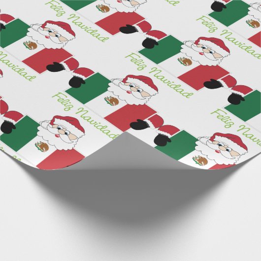 Feliz Navidad Geschenkpapier (Ecke)