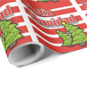 Feliz Navidad Geschenkpapier (Rolleneckpunkt)