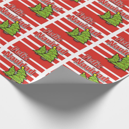 Feliz Navidad Geschenkpapier (Ecke)