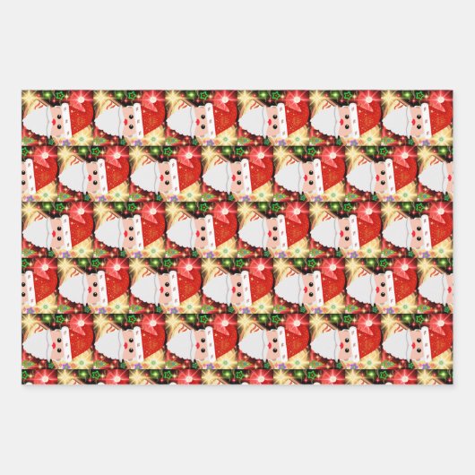 Feliz Navidad  Geschenkpapier Set (Vorderseite)