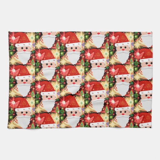 Feliz Navidad.  Geschirrtuch (Horizontal)