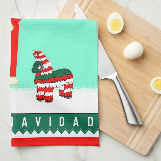 Feliz Navidad Geschirrtuch (Viertel Falte)