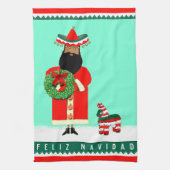 Feliz Navidad Geschirrtuch (Vertikal)
