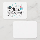 Feliz Navidad Gift-Enthüllungen Mitteilungskarte (Vorne/Hinten)