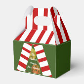 Feliz Navidad Golden Glitzern Weihnachtsbaum Geschenkschachtel (Rückseite)