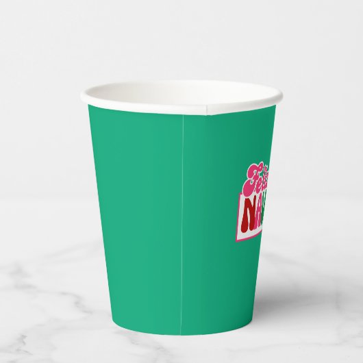 Feliz Navidad - hell bunt Pappbecher (Rechts)